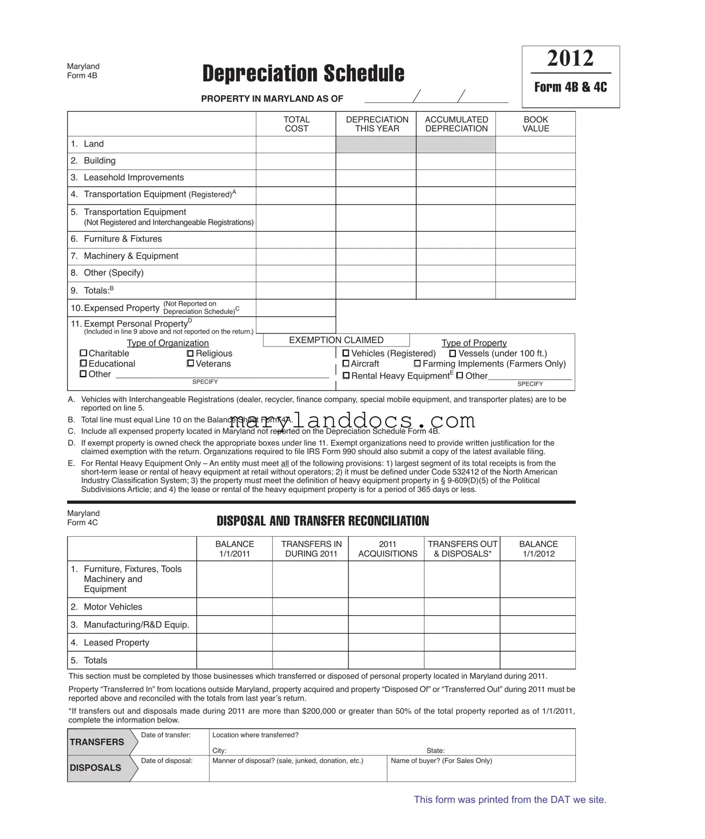 Fill a Valid Maryland 4B Template