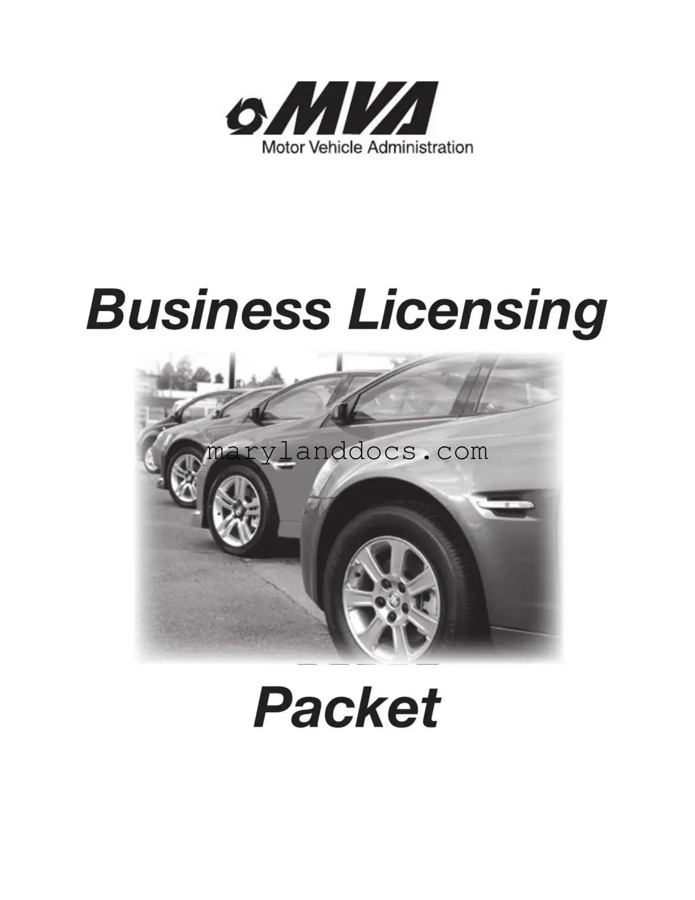 Fill a Valid Maryland Application Vehicle Template