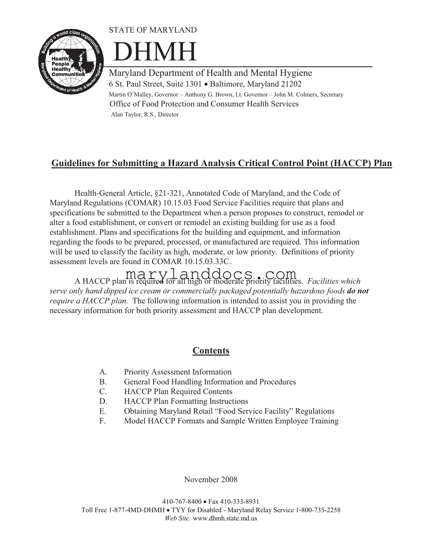 Fill a Valid Maryland Haccp Plan Template