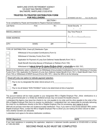 Fill a Valid Maryland 193 Template